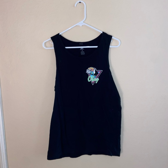 Men’s graphic Tee tank top crew neck y2k vintage sleeveless shirt festival top - Picture 3 of 7